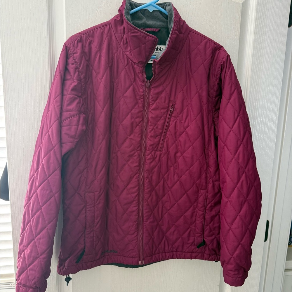 Columbia Quilted Jacket in Deep Red